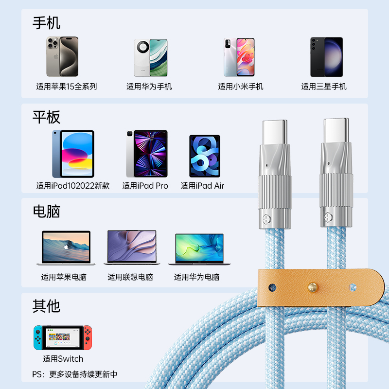 pd30w适用苹果iphone15promax充电线13快充14手机12平板xs冲7数据线x器usb加长2米ipad车载8plusxr闪充6s接口 - 图2