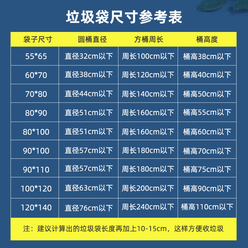 垃圾袋商用大号加厚超大特大桶户外用环卫餐饮物业黑色平口塑料袋