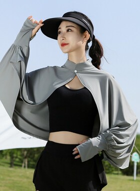 防晒披肩女夏季开车骑车防紫外线