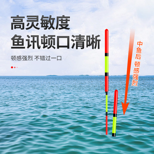 浅水草洞鱼漂白皮漂鲫鱼钓虾短尾加粗醒目纳米浮漂高灵敏度冰钓漂 - 图2