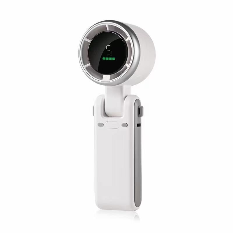 手持风扇折叠静音户外桌面大风力超长续航挂脖迷你降温神器充电便携涡轮夏日高速