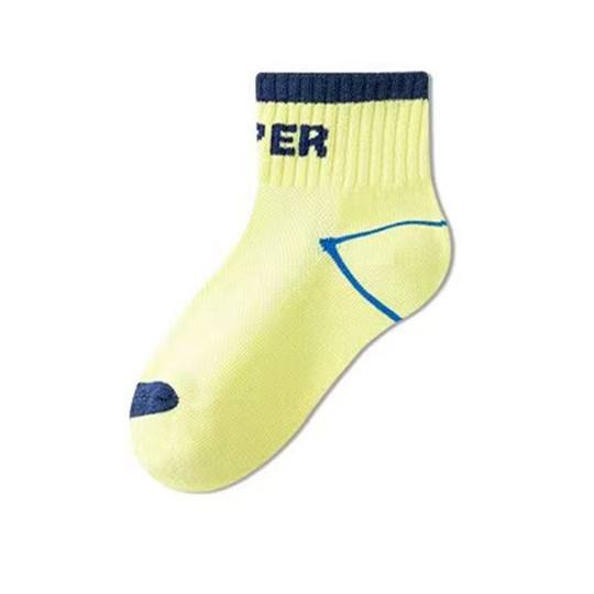 Children's socks summer thin pure cotton socks for boys and girls students spring and autumn mesh spring and summer sports trendy cotton socks