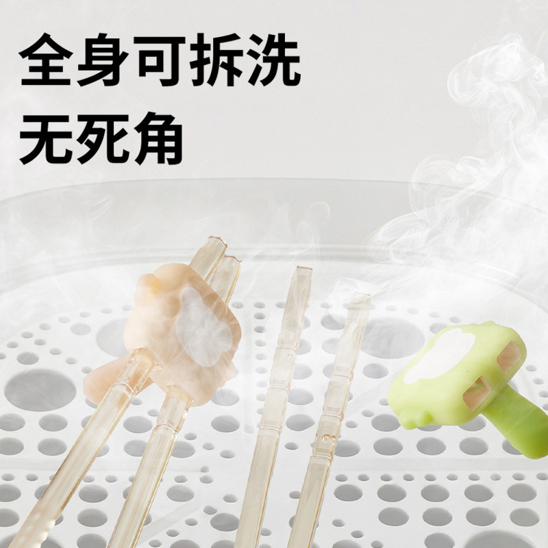 儿童训练筷筷子虎口ppsu学习筷餐具自动回弹防滑婴儿宝宝1到6岁4 - 图2