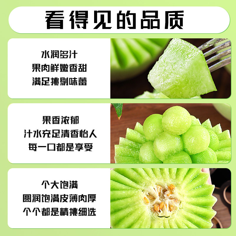 正宗玉菇甜瓜新鲜水果冰激凌应当季现摘现发软糯多汁鲜运整箱包邮