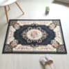 European style carpet, chenille woven jacquard classical carpet floor mat, living room entry kitchen water-absorbent anti-slip carpet