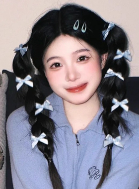 蝴蝶结发夹多巴胺芭蕾风甜美少女