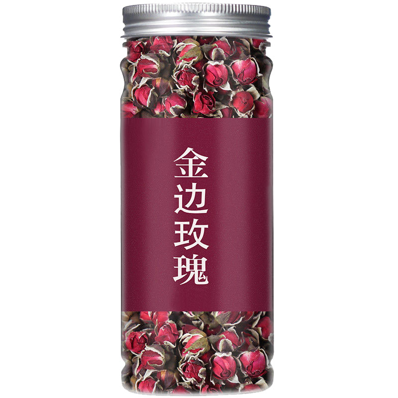 云南金边玫瑰花茶特级干玫瑰花泡茶无硫非平阴玫瑰花枸杞菊花茶 - 图3