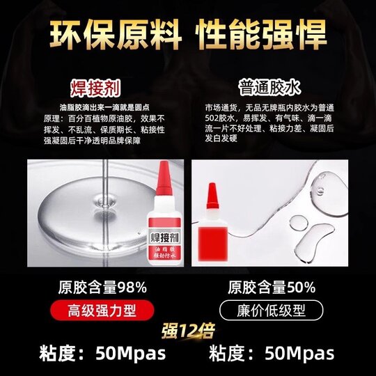 502 glue strongly sticks to shoes with high viscosity