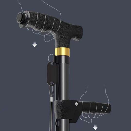 The elderly's four-legged lightweight anti-slip cane, the elderly's multifunctional lighted crutch, eight-cane walker, eight-cane head