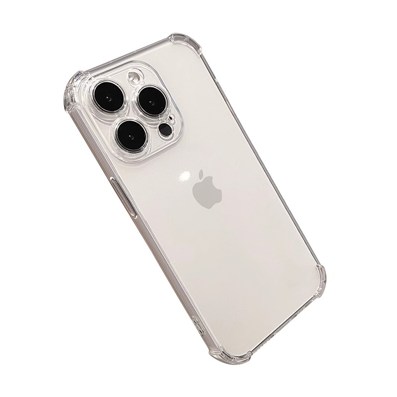 适用于iphone15promax手机壳苹果13的透明套14pro新款11防摔12硅胶15pro简约xxs全包8气囊xr/7女软plus软四角 - 图3