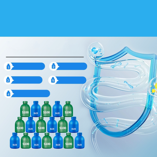 HEESSU赫塑益生菌90瓶/桶小蓝瓶800亿B420+S100活菌群冻干粉正品 - 图3