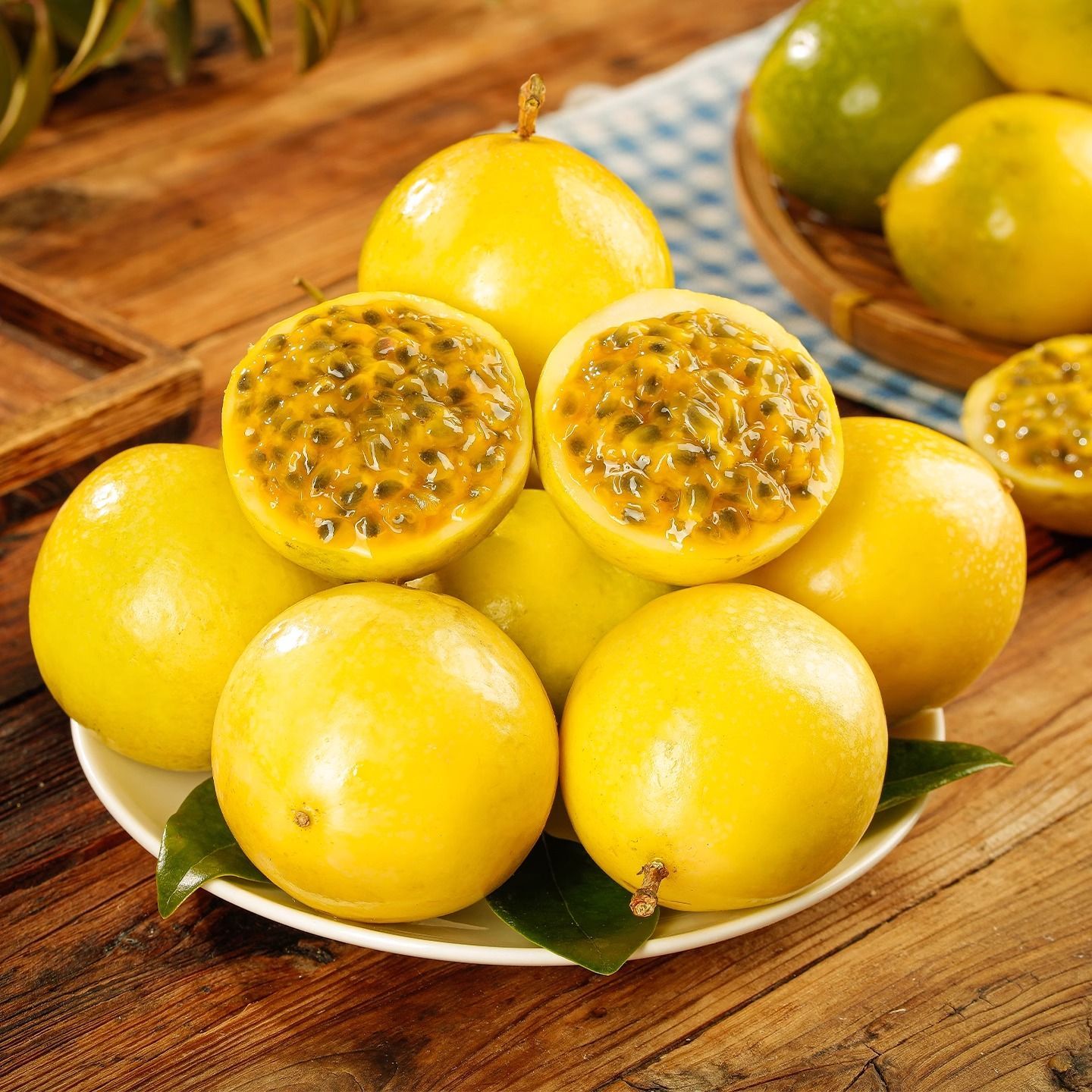 正宗黄金百香果钦蜜九号5斤装赠开果器新鲜应季热带水果孕妇鲜果 - 图0