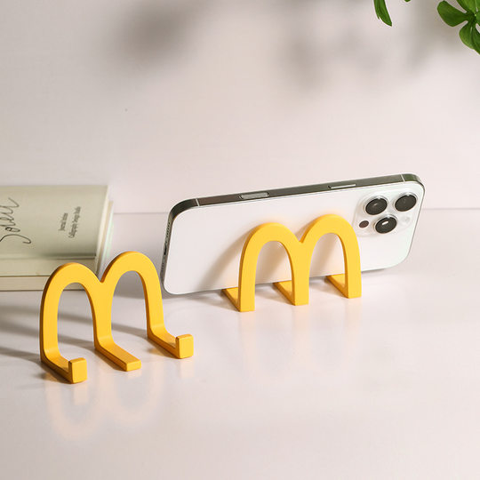 M tipo McDonald's mini lindo escritorio perezoso soporte para teléfono móvil adornos creativos soporte para teléfono móvil 1