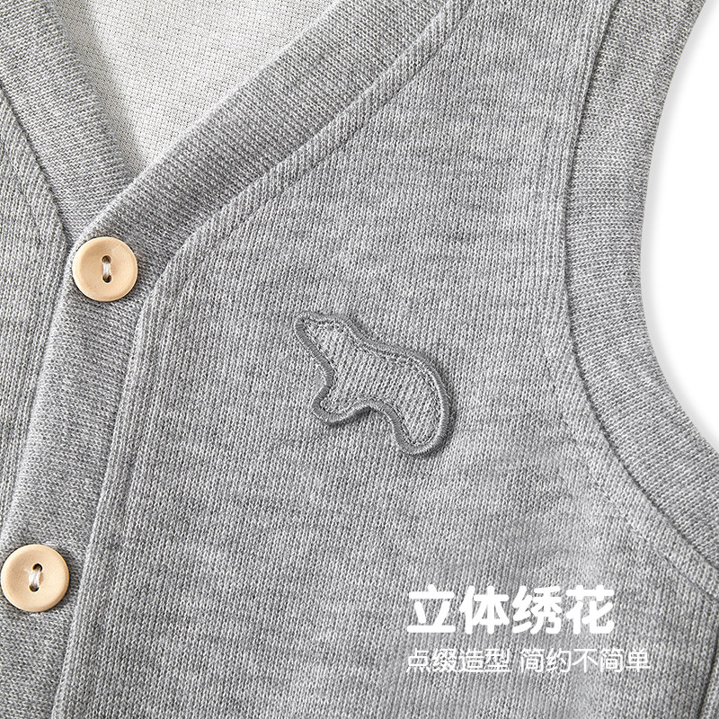 儿童马甲春秋2026新款外穿秋装男童背心马夹宝宝针织坎肩开衫上衣,淘宝优惠券,粉丝福利购,淘宝优惠卷