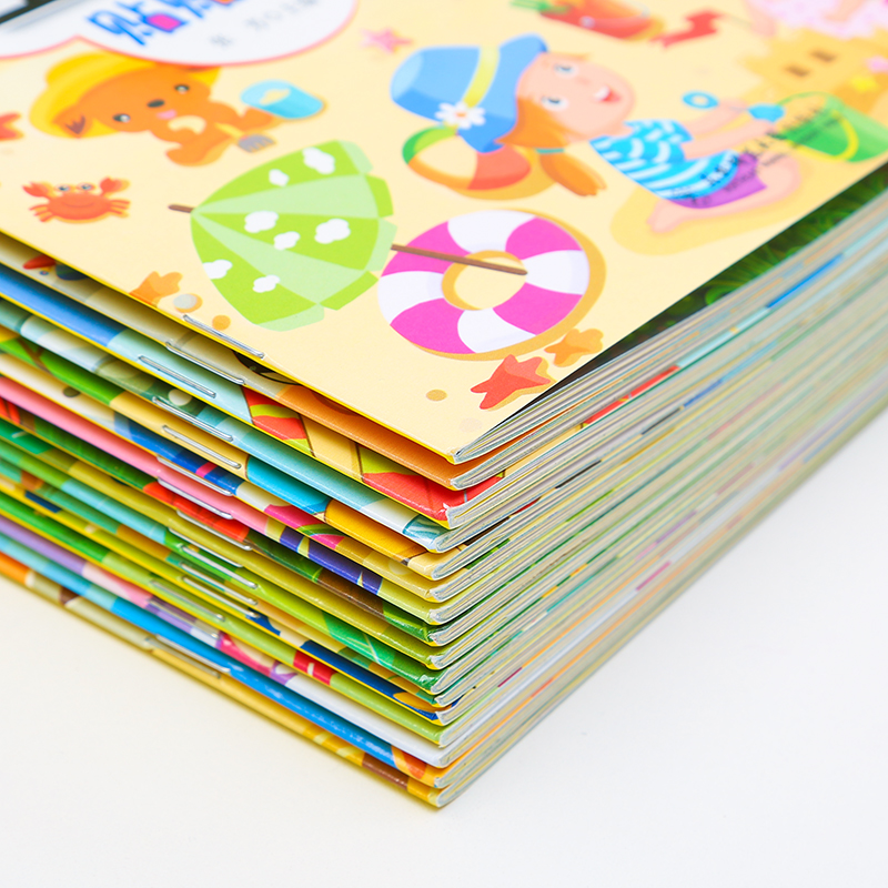 专注力左右脑贴画一本装