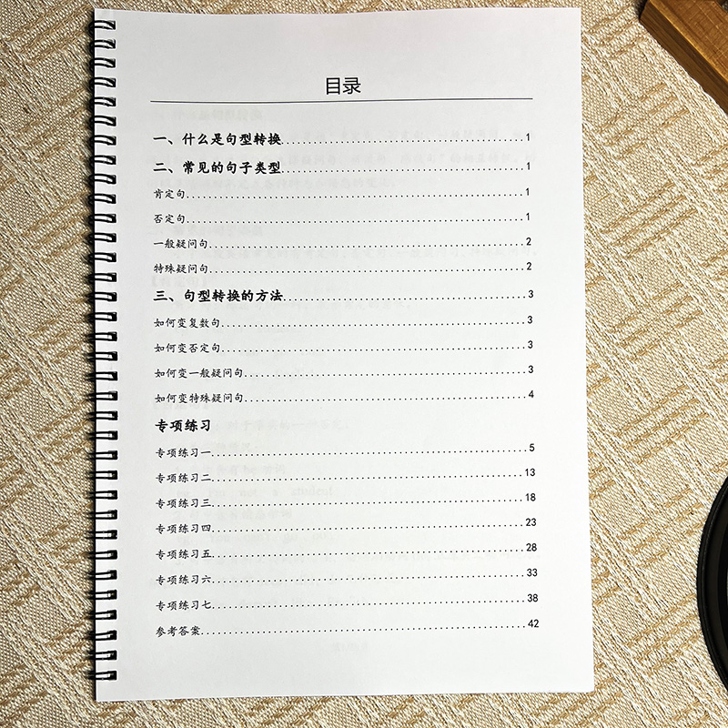 通用小学英语三四五六年级上册下册句型转换专项练习英文句式改写练习题复习预习句子训练英语巩固练习本带答案范文句子转换类型 - 图1