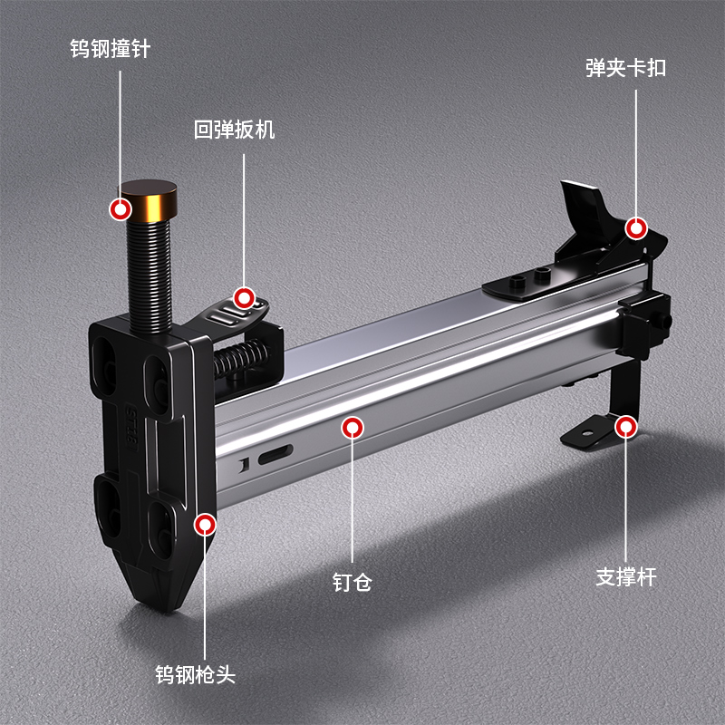 易耐特st18打钉枪线槽打钉器手动射钉水泥钢钉抢水泥钉打钉自动 - 图2