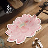Diatom mud bathroom mat new Chinese lotus absorbent quick-drying foot mat special-shaped bathroom door wear-resistant carpet