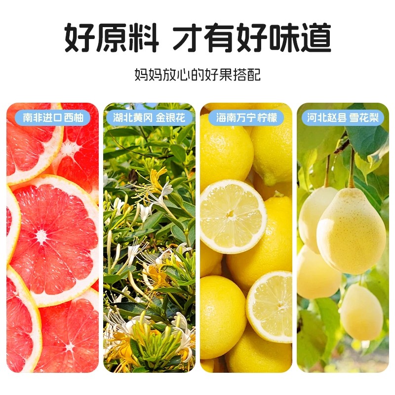 光合王国金银花柚子汁健康饮料茶果蔬汁开袋即饮便携装礼盒送礼