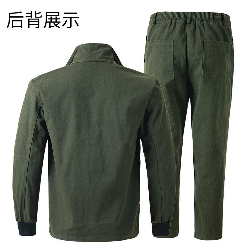 纯棉耐磨工作服套装男劳保服秋冬季电焊工服防烫工装劳动全棉新款