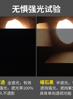 全遮光玻璃膜防晒隔热不透光