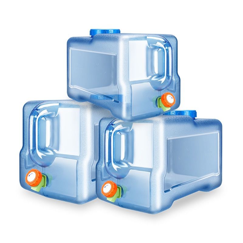 户外水桶家用储水用纯净桶车载带龙头水箱蓄水大塑料箱水龙头装水 - 图3