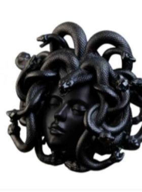 古希腊美杜莎女王古币戒指艺术手作复古小众气质高级感新款潮2025