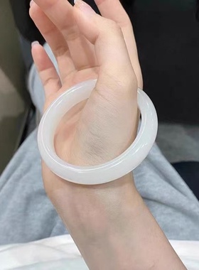 爆款仿白玉和田玉手镯平安扣吊坠男女情侣项链生日礼物手镯吊坠