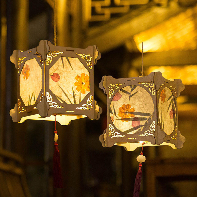 新年纸灯笼2026幼儿园手工diy材料包过年儿童手提发光小花灯宫灯,淘宝优惠券,粉丝福利购,淘宝优惠卷