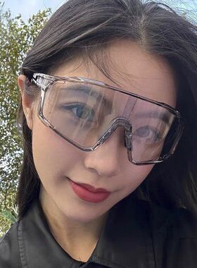 户外运动变色日夜两用骑行眼镜女自行车防风紫外线登山护目墨镜男