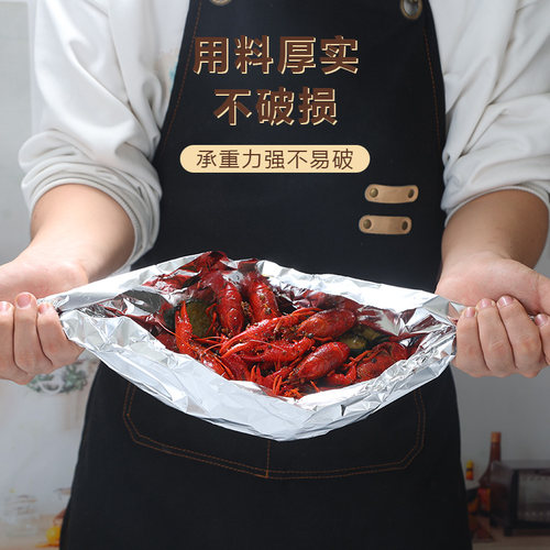 食品级锡纸烤箱家用炸专用锡箔纸铝箔卷装商用烧烤烘焙烘烤烘培 - 图2
