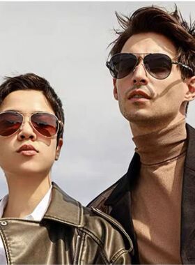 偏光太阳镜墨镜男女开车司机镜日夜两用钓鱼瘦脸蛤蟆镜飞行员驾驶