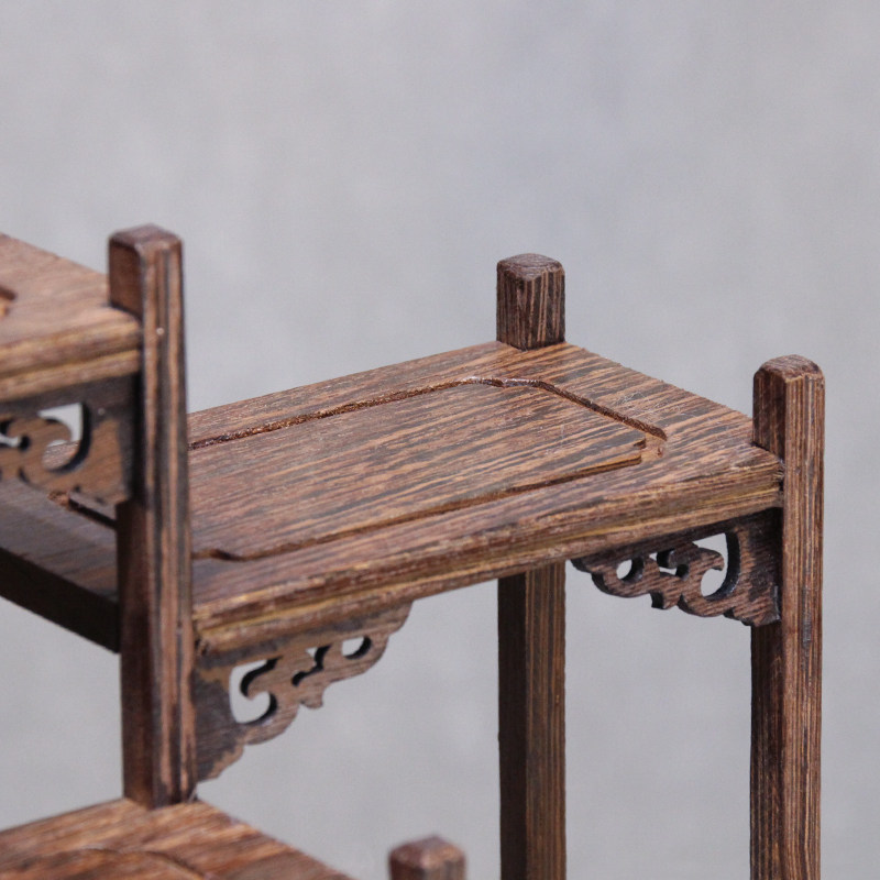 鸡翅木博古架小实木摆件茶具茶叶架紫砂茶壶展示架子置客厅置物,淘宝优惠券,粉丝福利购,淘宝优惠卷