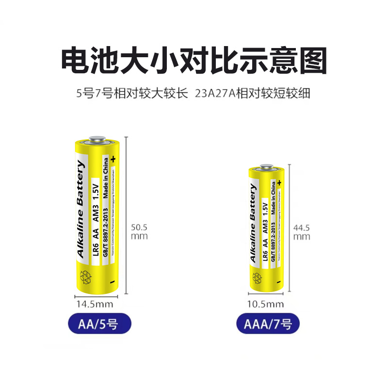 5号7号碳性电池儿童玩具无线鼠标键盘电视遥控器空调1.5v七/五号通用碱性aaa干电池七号智能摇控耐用蓝牙电量 - 图2