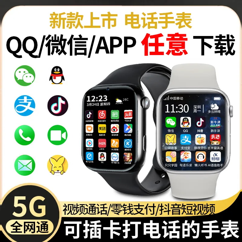 【官方正品】5G安卓大屏新款智能儿童电话手表多功能通话青少年WIFI定位可插卡初高中小学生男女孩专用旗舰店-图1