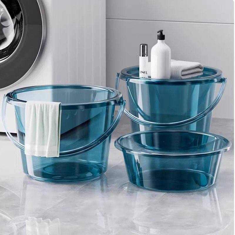 水桶家用储水用加厚塑料桶手提小水桶学生宿舍用透明带盖洗衣桶,淘宝优惠券,粉丝福利购,淘宝优惠卷