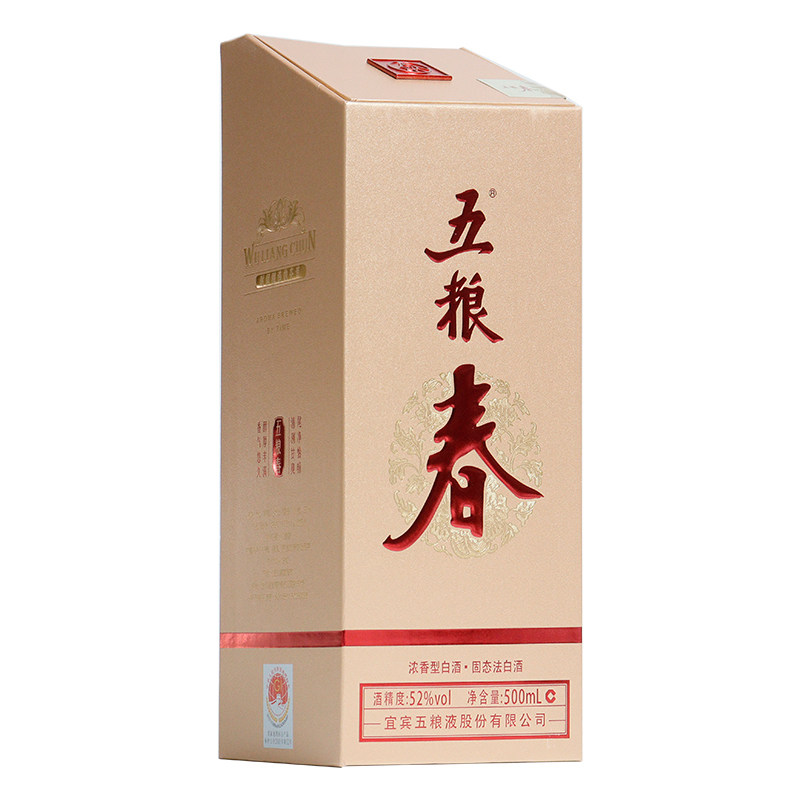 五粮浓香 五粮春第二代 52度500ml 浓香型白酒 纯粮聚会过节送礼