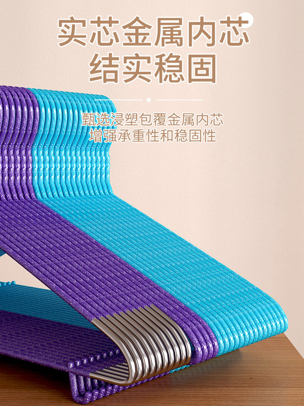 便携衣架金属衣架不生锈不脱胶日常家庭使用宿舍使用洗衣房使用