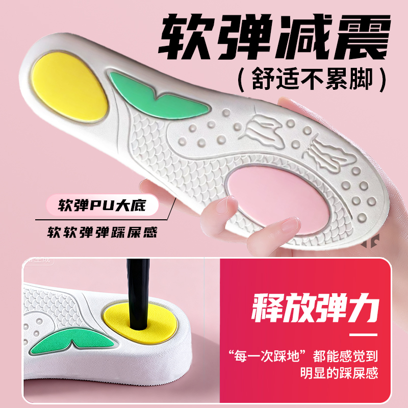 女士专用款足弓支撑鞋垫医用足底筋膜炎专用扁平足内八字矫直腿型 - 图2