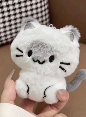 新款暹罗猫毛绒玩偶公仔可爱小猫玩偶包包挂件墩墩猫咪娃娃玩具