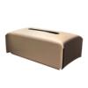 High-end light luxury leather tissue paper box for home living room coffee table high-end decorative tissue box office goodies