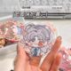 Ins 58mm barji pendant protective cover 78mm transparent round badge anti-fall animation peripheral millet storage set transparent love little red book same style card cover self-enclosure dustproof high translucent and thick