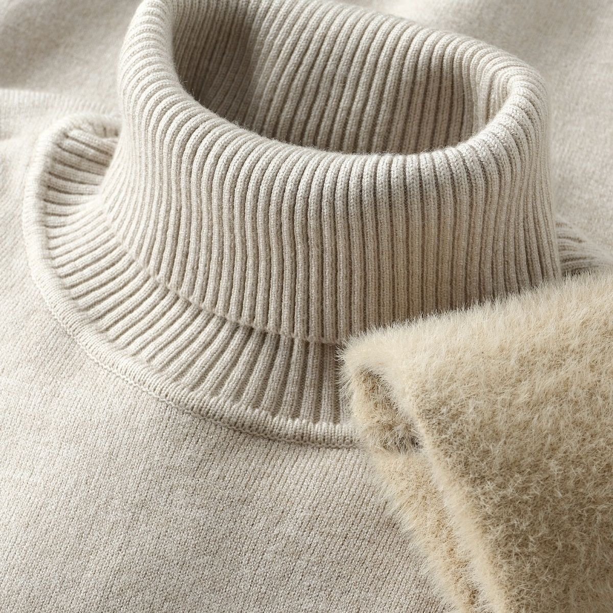 男士针织衫绒保暖高领毛衣秋冬加绒中老年上装内搭打底毛线衣发热,淘宝优惠券,粉丝福利购,淘宝优惠卷