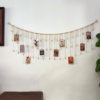 Wooden bead rope wall decoration pendant photo wall decoration hemp rope hanging seamless nail school theme wall display photo wall