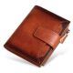 Men's business retro wallet short 2025 new large-capacity wallet multi-card slot card holder multi-function coin purse