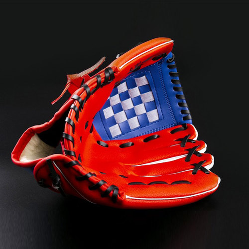 加厚棒球手套儿童少年成人守备打击接球PU手套专业棒垒球拓展道具 - 图0