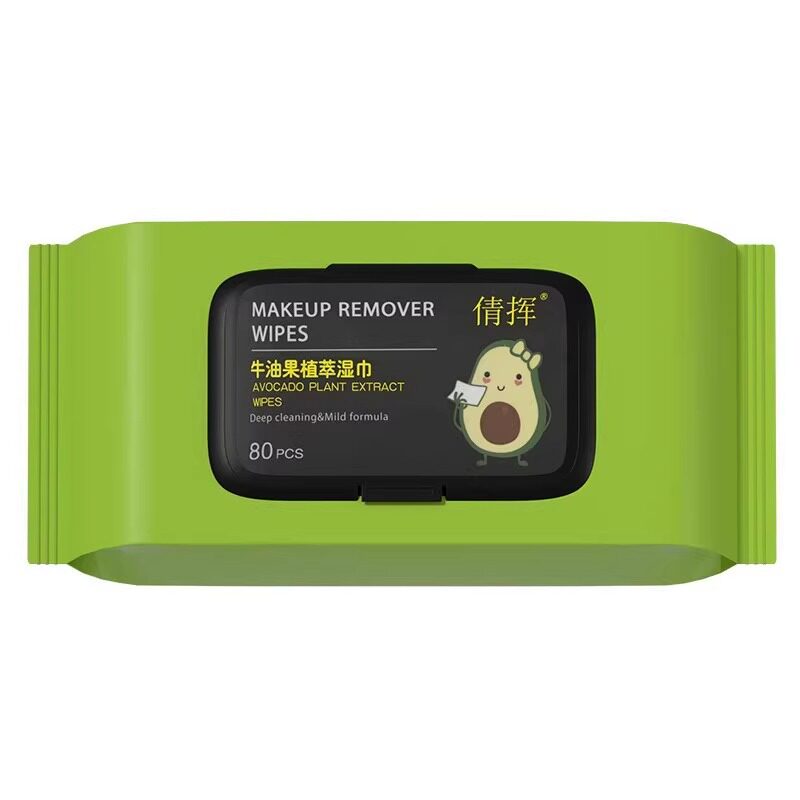 牛油果卸妆湿巾温和不刺激脸部深层清洁一次性水棉性抽取式322
