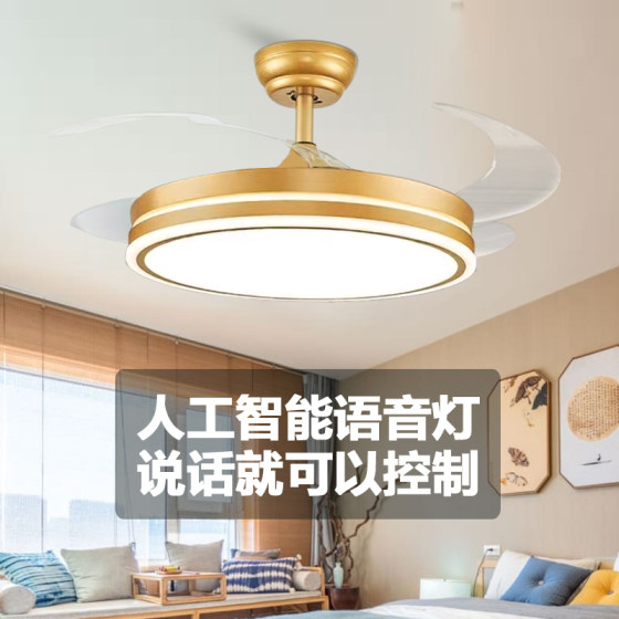 Scenery fan ABS4 voice fan light ceiling fan light manufacturer