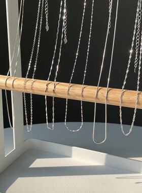 小众款纯银项链不掉色可水洗百搭