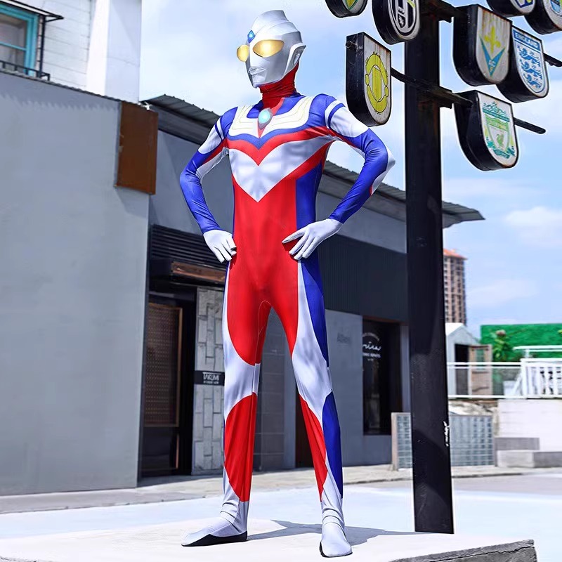 圣诞节赛罗奥特超人男童衣服迪迦大人版连体衣儿童cos演出服成人 - 图2